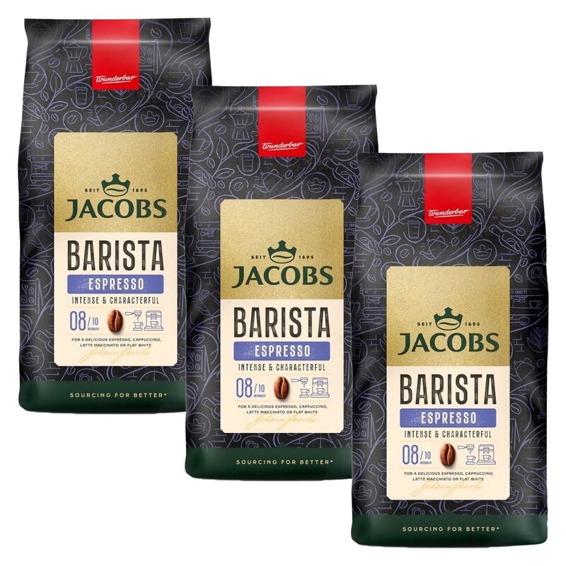 Kawa ziarnista JACOBS Barista Editions Espresso 3 x 1 kg