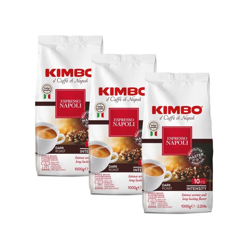 Kawa ziarnista KIMBO Espresso Napoli 3 x 1 kg