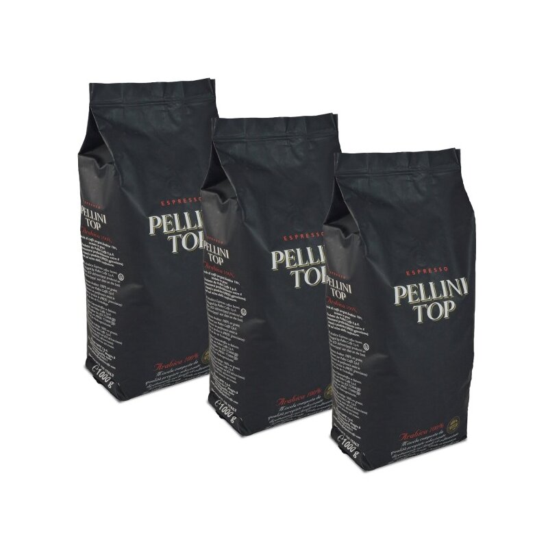 Kawa ziarnista PELLINI Top Arabica 3 x 1 kg