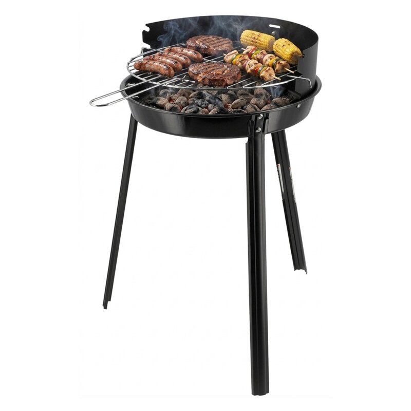 Grill ogrodowy węglowy LUND 99923 Okrągły z regulacją wysokości rusztu