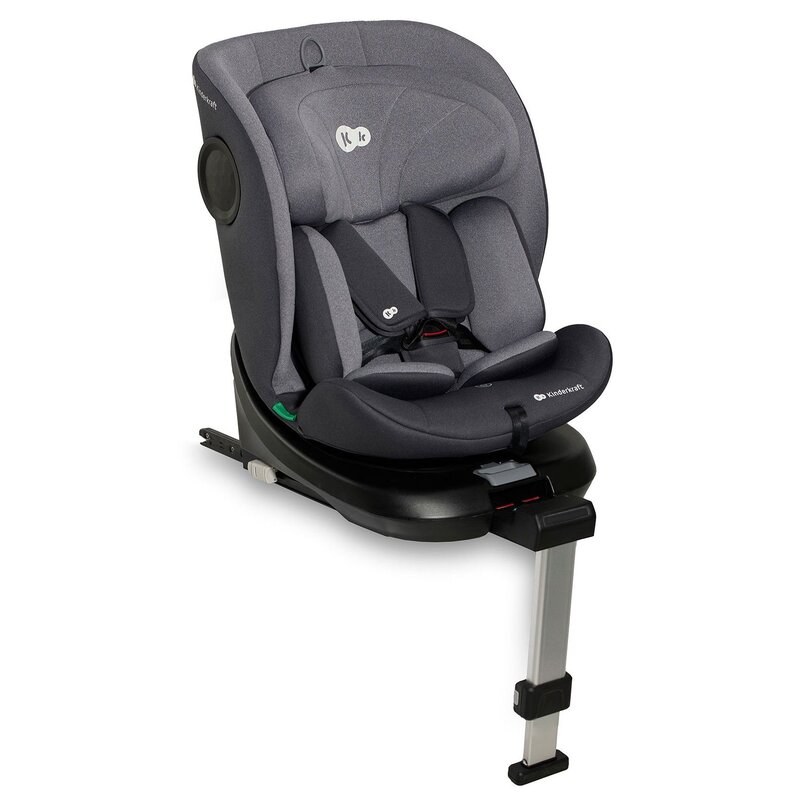 Fotelik samochodowy KINDERKRAFT I-360 I-Size 40-150 cm (0-36 kg) Szary