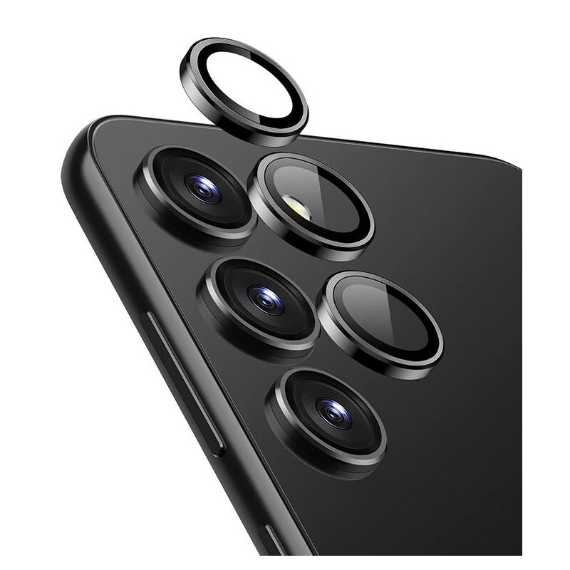Szkło hartowane na obiektyw CRONG Lens Ring do Samsung Galaxy S24 Czarny