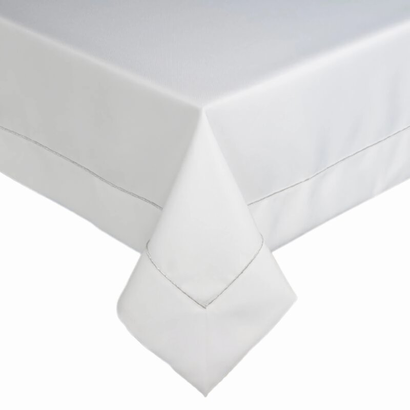 Obrus EUROFIRANY Madele 145 x 260 cm Biały