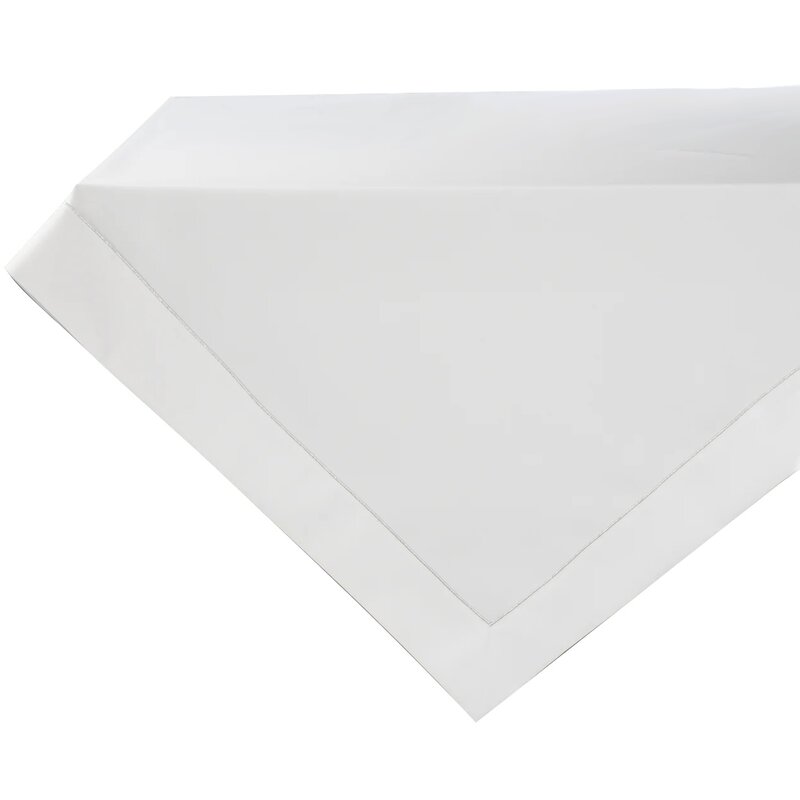 Obrus EUROFIRANY Madele 140 x 220 cm Srebrno-biały