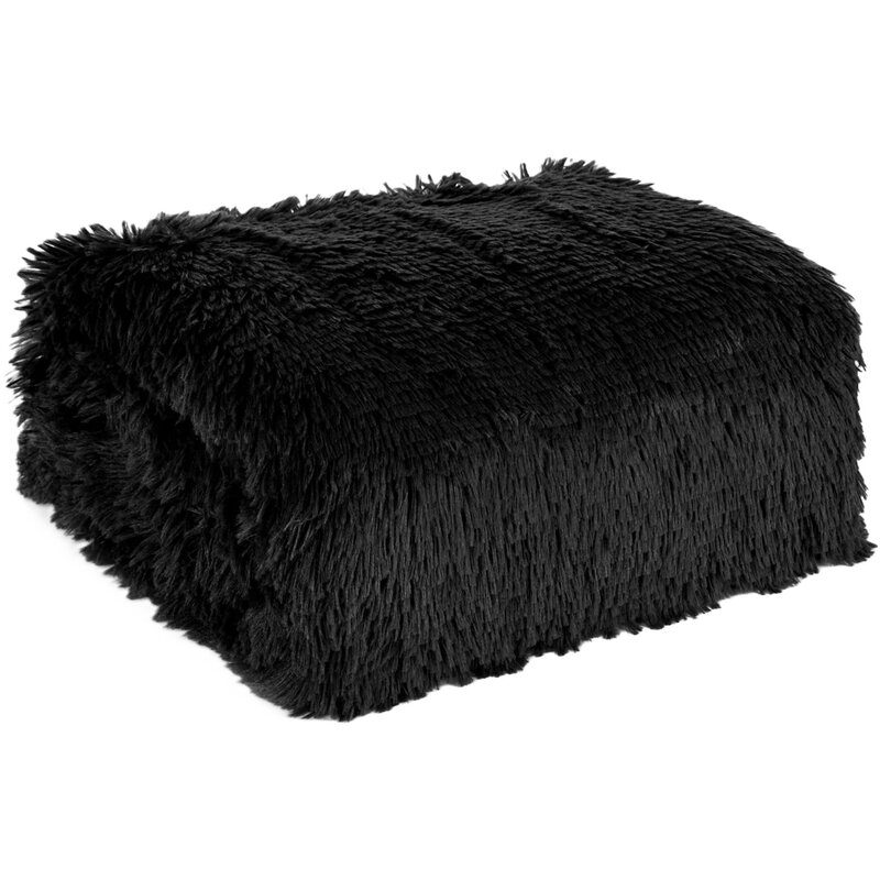 Koc EUROFIRANY Tiffany 1 70 x 160 cm Czarny