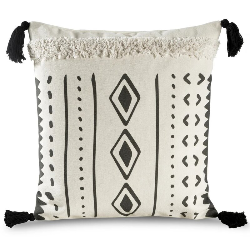 Poszewka EUROFIRANY Boho 24 45 x 45 cm Kremowy