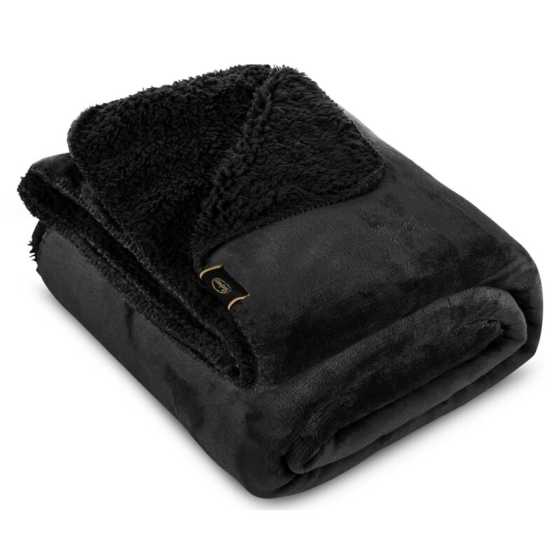 Koc EUROFIRANY Tedy 150 x 200 cm Czarny