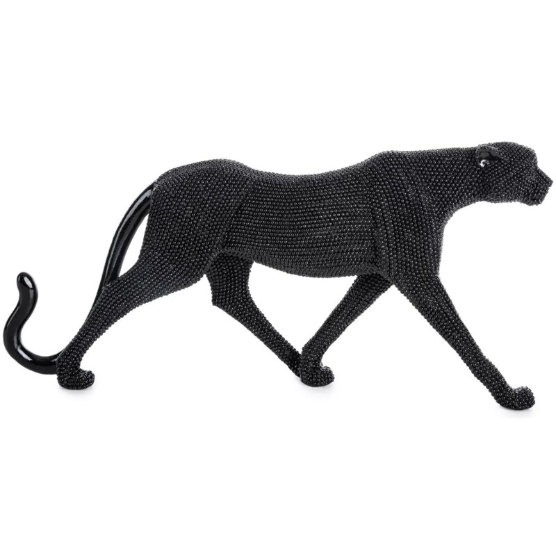 Figurka dekoracyjna EUROFIRANY Eldo 3 6 x 31 x 15 cm Czarny