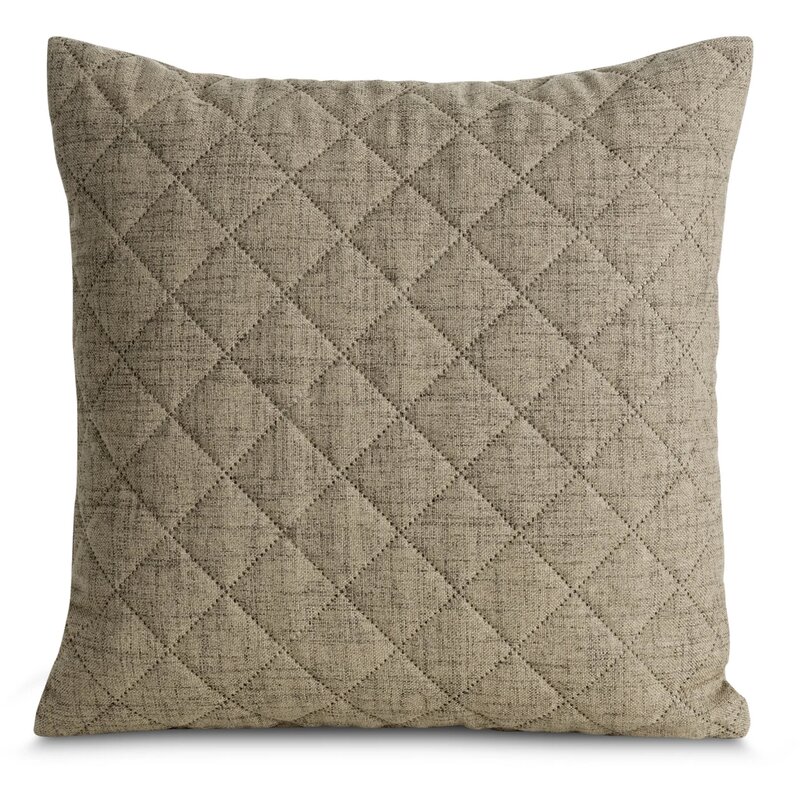 Poszewka EUROFIRANY Len 45 x 45 cm Ciemnobeżowy