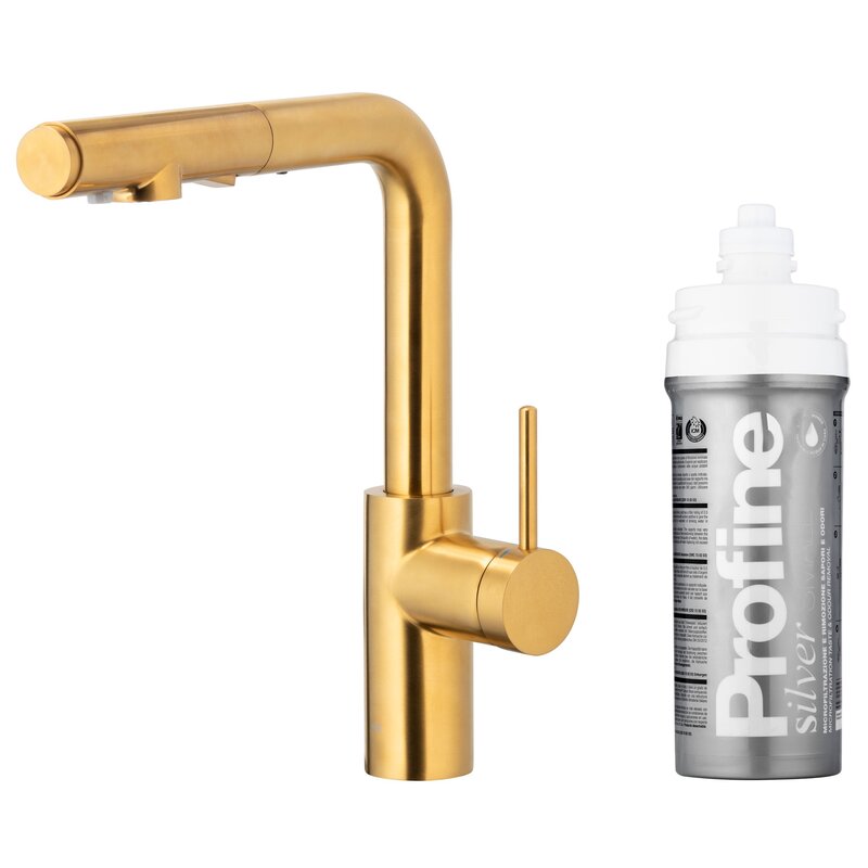 KFA Armatura Duero Pure Basic Pull-Out 6623-114-31 Złoty Stal szlachetna