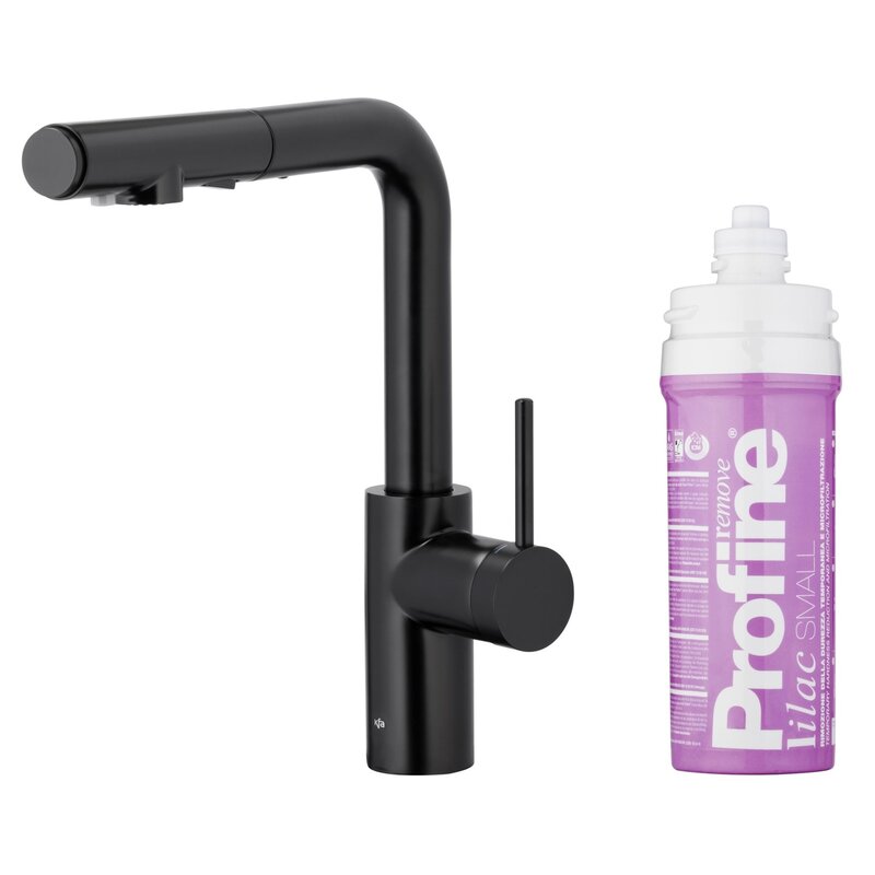 KFA Armatura Duero Pure Basic Pull-Out 6623-115-81 Czarny Stal szlachetna