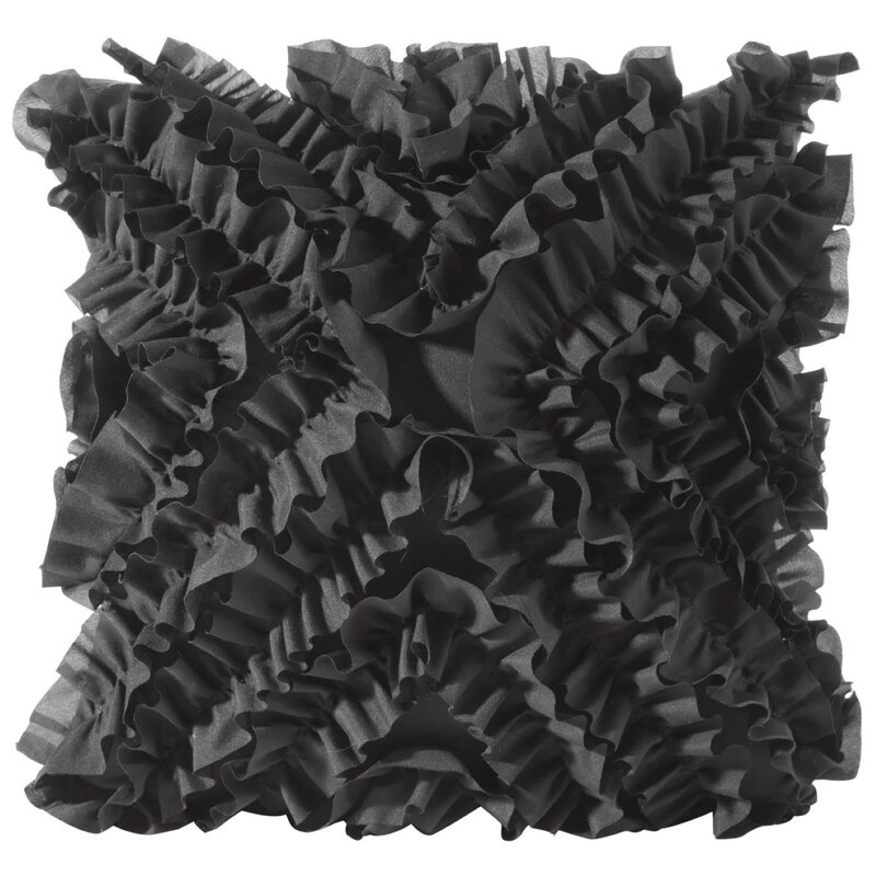 Poszewka EUROFIRANY Mirena 45 x 45 cm Czarny