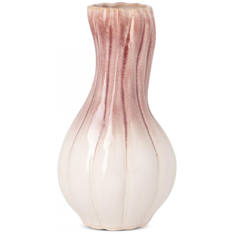 Wazon EUROFIRANY Evita 02 17 x 32 cm Kremowo-różowy