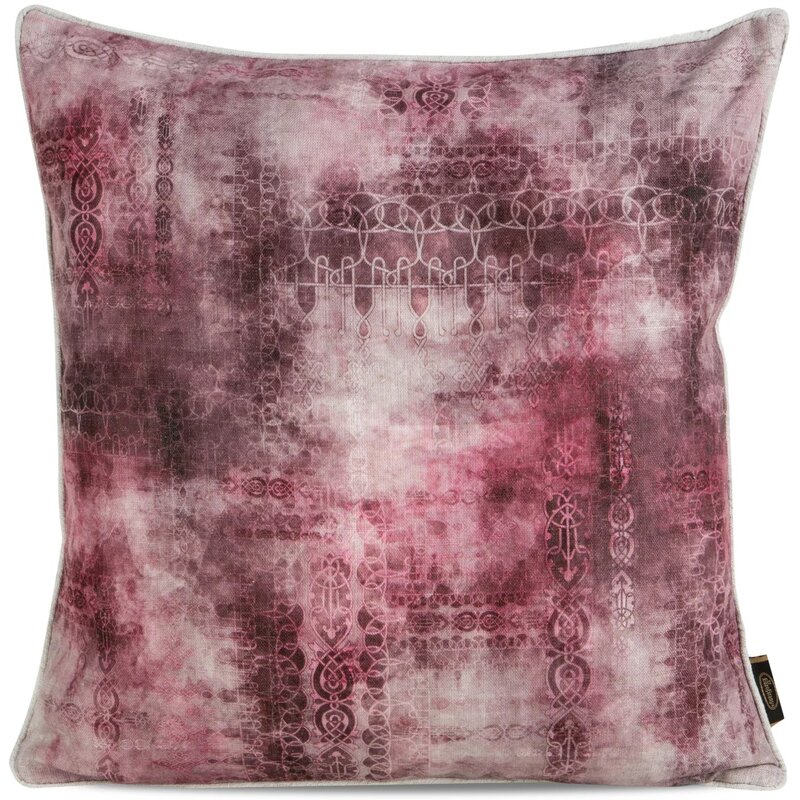 Poszewka EUROFIRANY Len 19 45 x 45 cm Bordowy