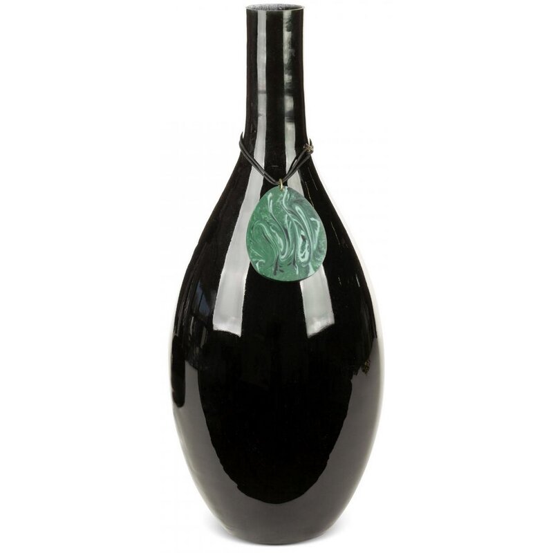 Wazon EUROFIRANY Capri 02 18 x 48 cm Czarny