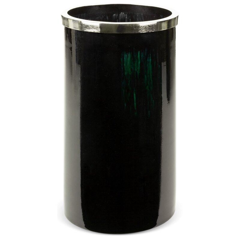 Wazon EUROFIRANY Capri 03 19 x 33 cm Czarny