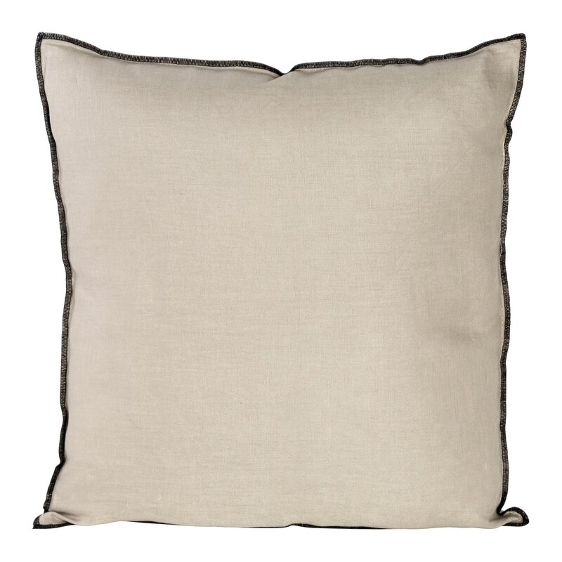 Poszewka EUROFIRANY Len 5 45 x 45 cm Beżowy