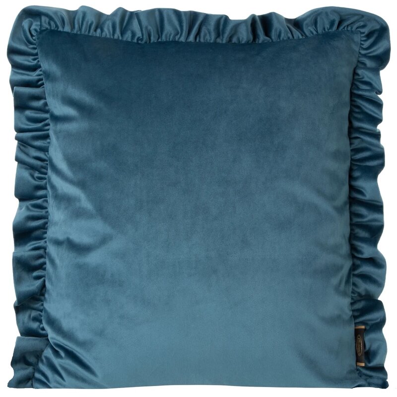Poszewka EUROFIRANY Velvet 25 387645 45 x 45 cm Niebieski
