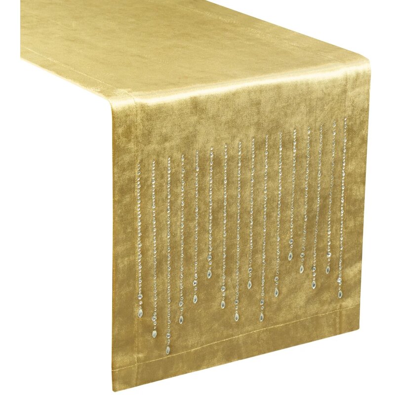 Bieżnik EUROFIRANY Royal 3 35 x 220 cm Złoty