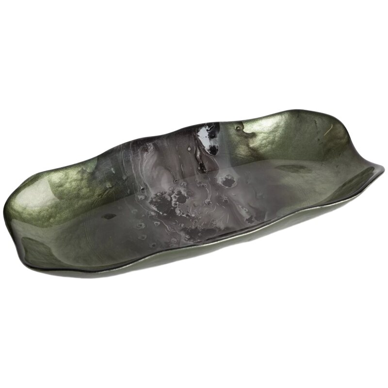 Patera dekoracyjna EUROFIRANY Saba 401489 Zielony