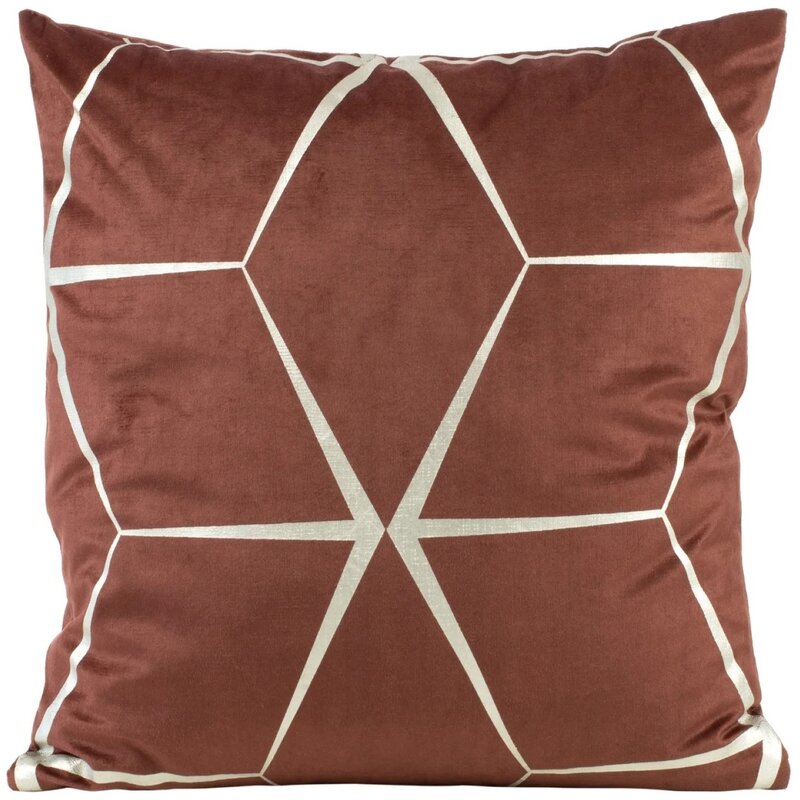 Poszewka EUROFIRANY Blink 28 45 x 45 cm Bordowy