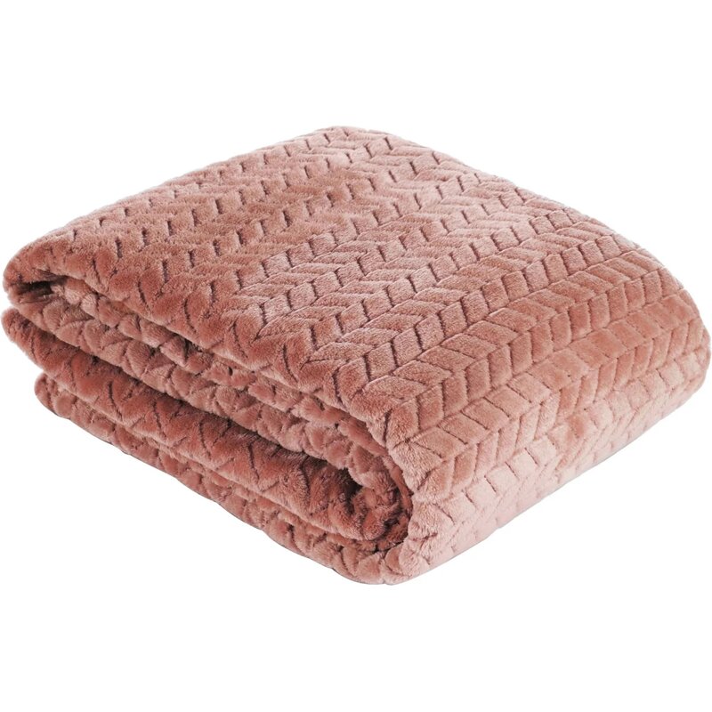 Koc EUROFIRANY Cindy 150 x 200 cm Pudrowy róż