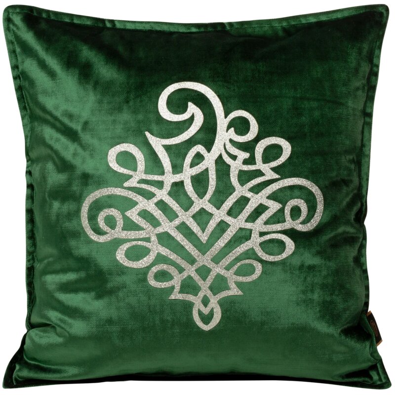 Poszewka EUROFIRANY Royal 3 45 x 45 cm Ciemnozielony