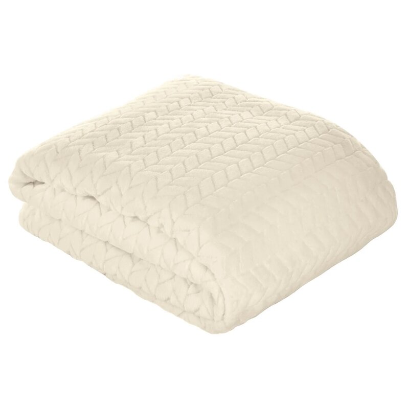 Koc EUROFIRANY Cindy 200 x 220 cm Beżowy