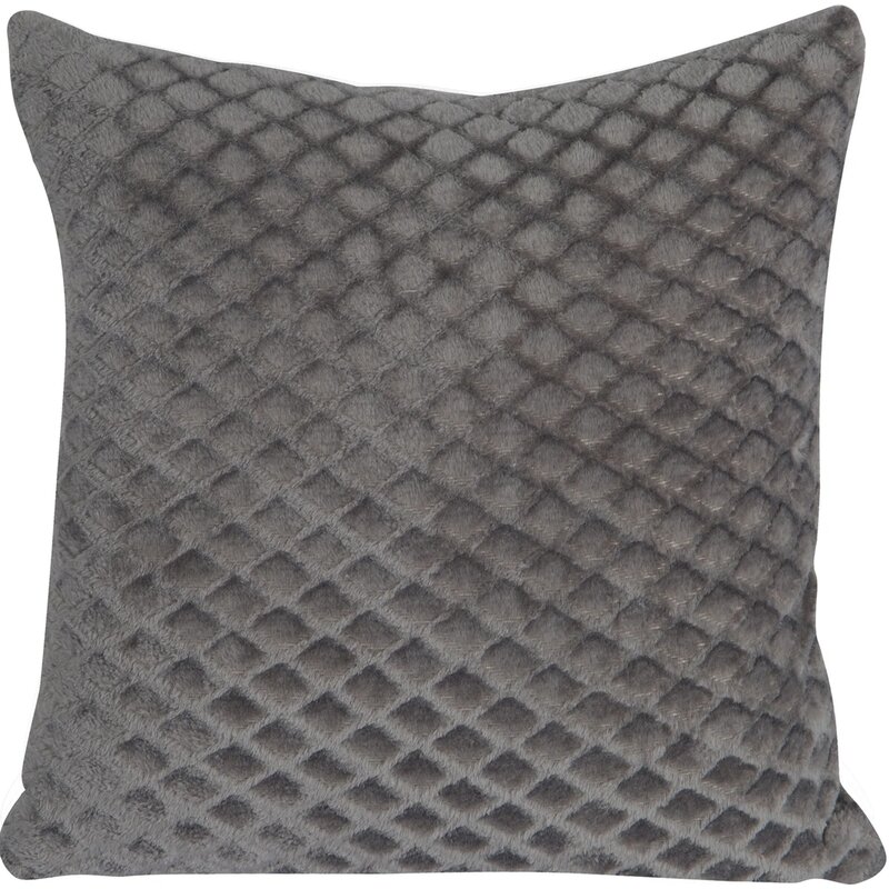 Poszewka EUROFIRANY Bela 40 x 40 cm Grafitowy