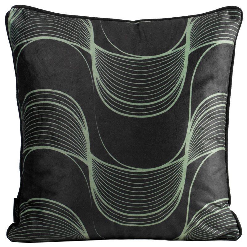Poszewka EUROFIRANY Pola 385850 40 x 40 cm Czarny