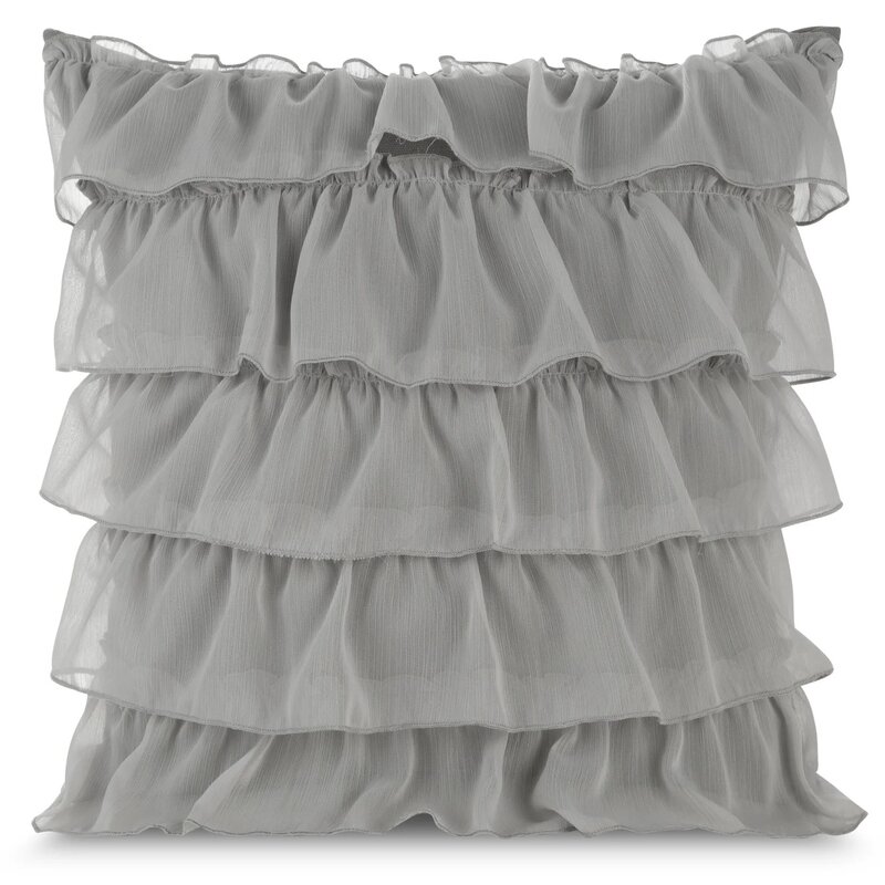 Poszewka EUROFIRANY Daisy 45 x 45 cm Stalowy