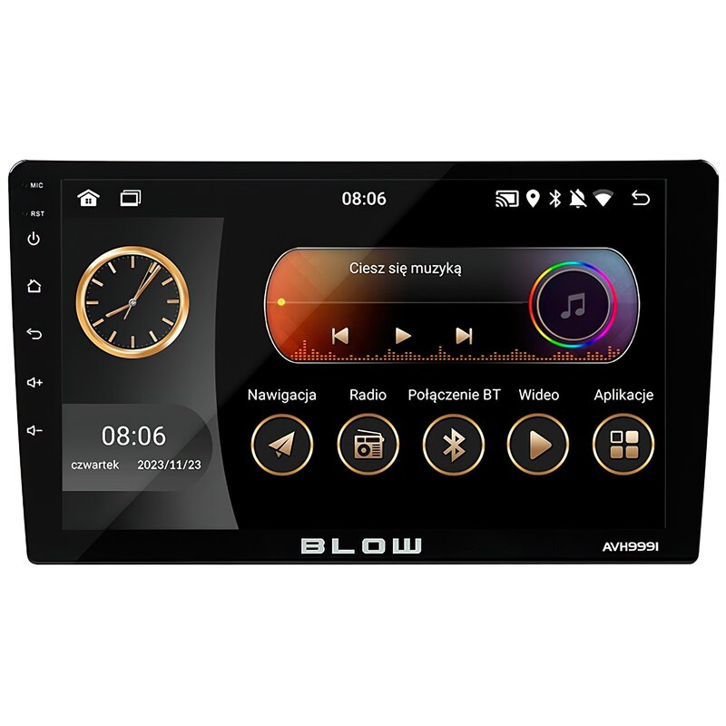 BLOW RADIO AVH-9991 1DIN 9" ANDROID/WIFI/GPS/ CARP