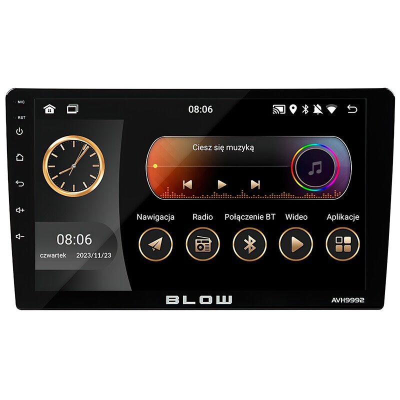BLOW RADIO AVH-9992 2DIN 9" ANDROID/WIFI/GPS/ CARP