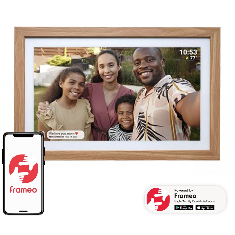 Ramka cyfrowa DENVER Frameo PFF-2162LW Brązowy