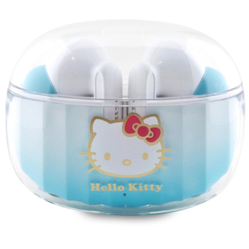 Słuchawki dokanałowe HELLO KITTY Kitty Head Logo Niebieski