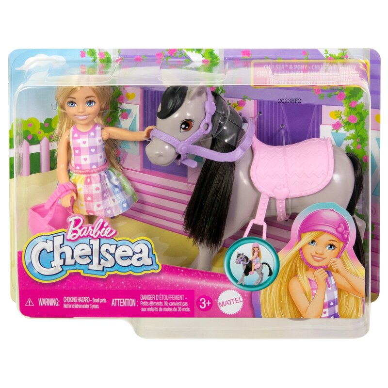 Lalka Barbie Chelsea Kucyk HTK29