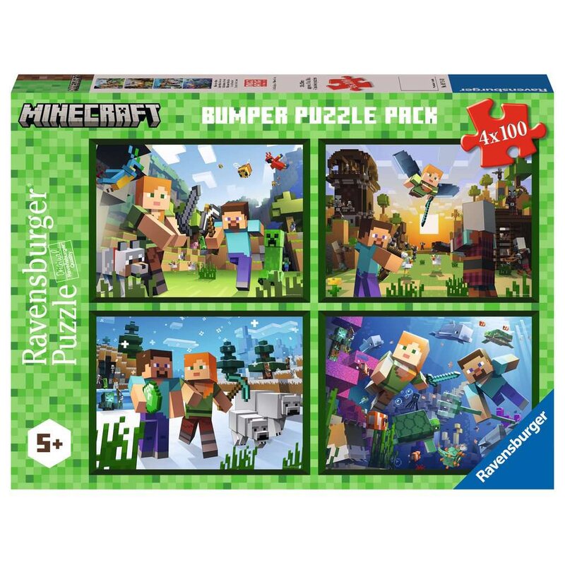 Puzzle RAVENSBURGER Minecraft 4w1 5716 (400 elementów)