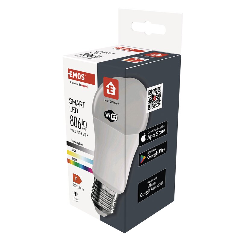 Inteligentna żarówka LED EMOS GoSmart ZQW514R 9W E27 Wi-Fi