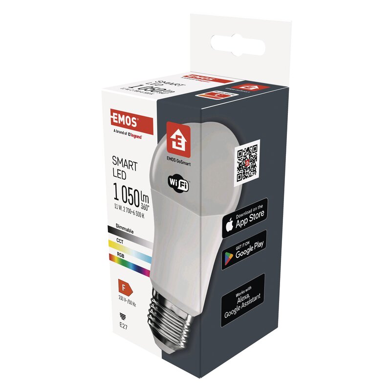 Inteligentna żarówka LED EMOS GoSmart ZQW515R 11W E27 Wi-Fi