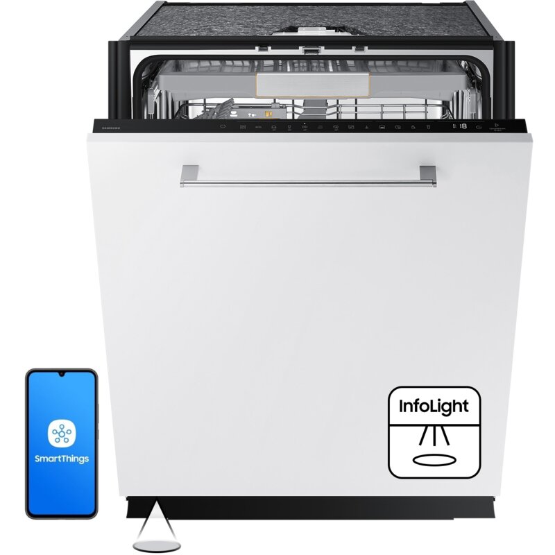 Samsung DW60CG880B00ET 60cm Funkcje AI Automatyczne otwieranie drzwi Szuflada na sztućce Zdalne sterowanie
