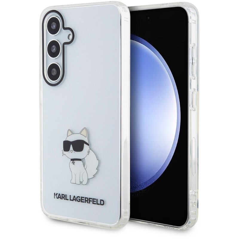 Etui KARL LAGERFELD Ikonik Choupette do Samsung Galaxy S24+ Transparentny