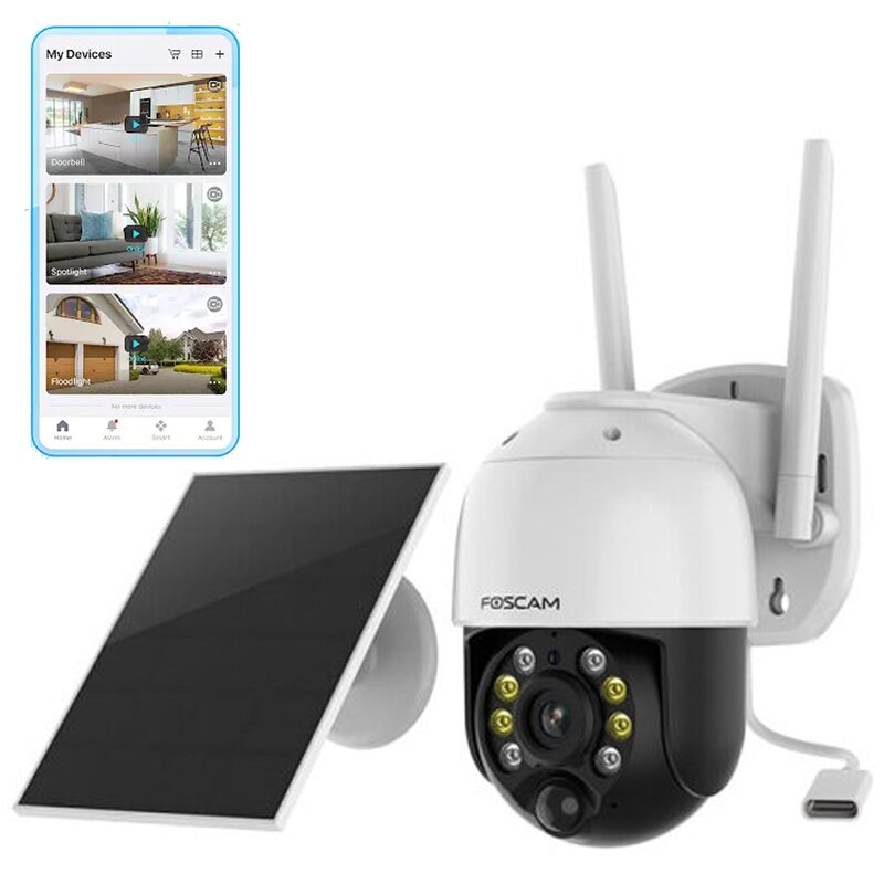 Kamera IP zewnętrzna bateryjna FOSCAM B4 4MP 2K Wi-Fi PTZ