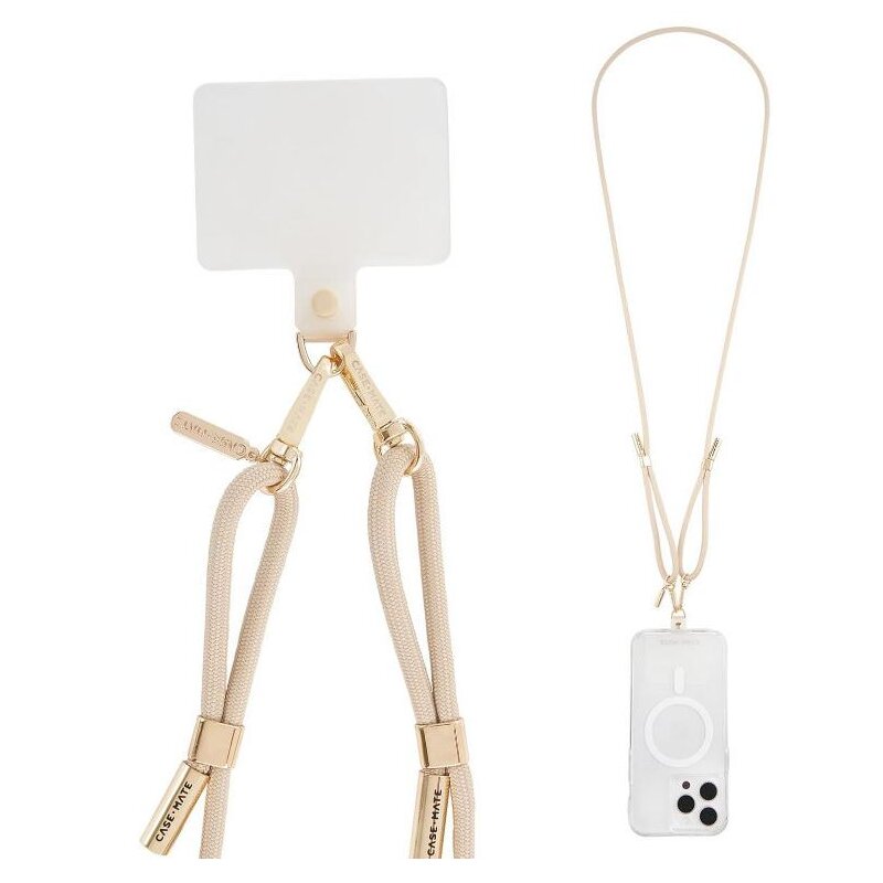 Pasek CASE-MATE Phone Crossbody Rope Beżowy