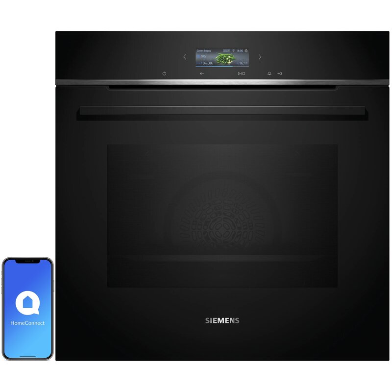 Siemens iQ700 HB774G1B1 Termoobieg AirFry Zdalne sterowanie Czarny