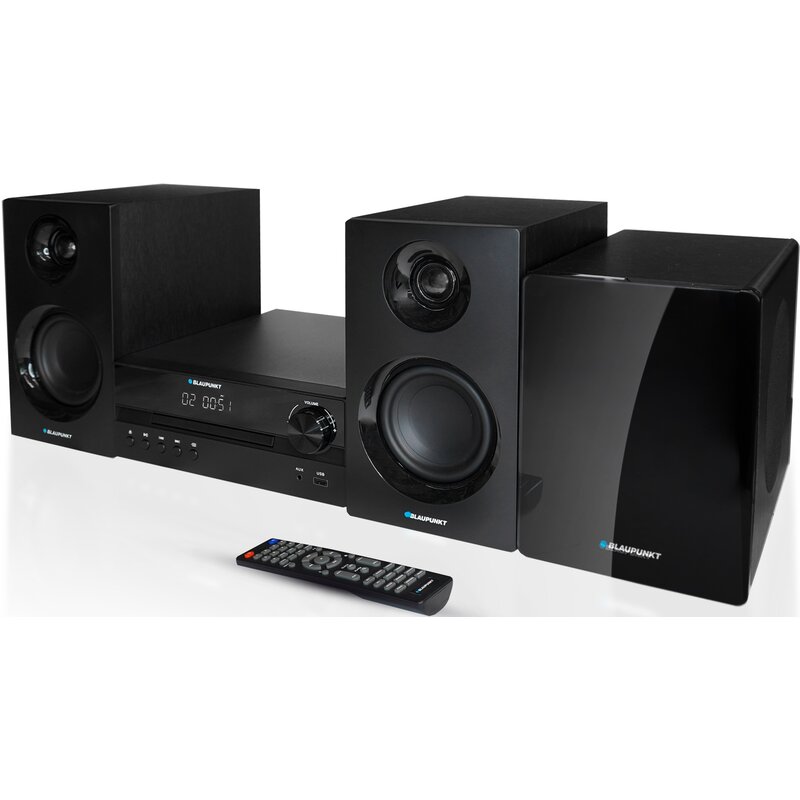 Blaupunkt MS55SUB 110W Bluetooth Radio FM Czarny