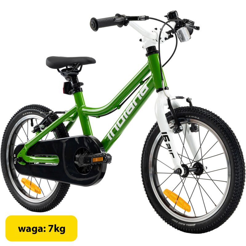 Rower dziecięcy INDIANA Air 16 cali Zielony Wzrost: 100-120 cm Wiek: 4-6 lat