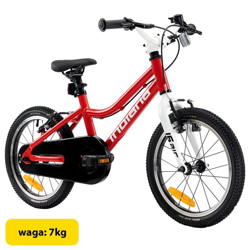 Rower dziecięcy INDIANA Air 16 cali Czerwony Wzrost: 100-120 cm Wiek: 4-6 lat