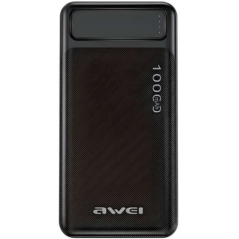 AWEI Powerbank 10000mAh P5K 2xUSB 2,1A Czarny