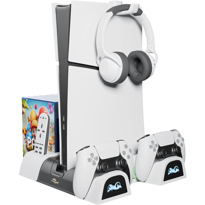 Podstawka chłodząca FROGGIEX FX-P5-C4-W do PS5 Slim