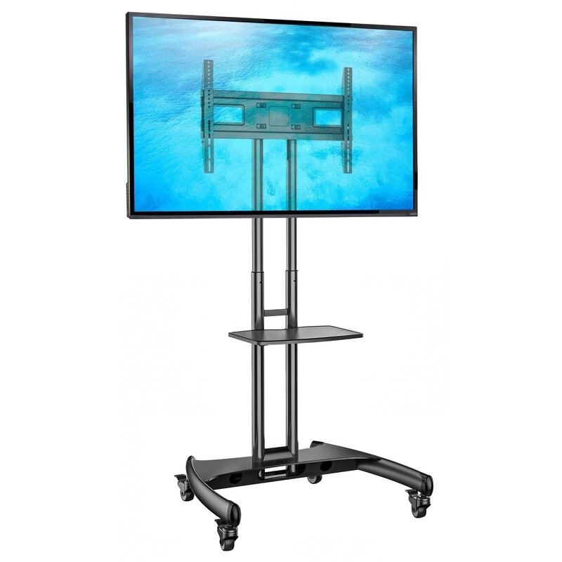 Stojak podłogowy FIBER NOVELTY AVA1500-60-1P do TV 32-70 cali Czarny